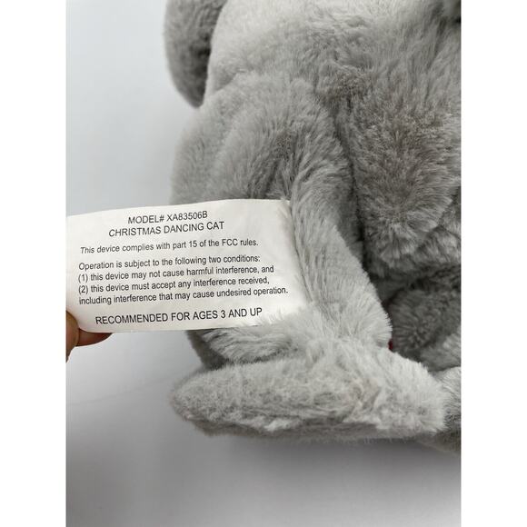 Giggles Animated Musical Christmas Santa Cat Can't Touch This MC Hammer - Picture 10 of 10